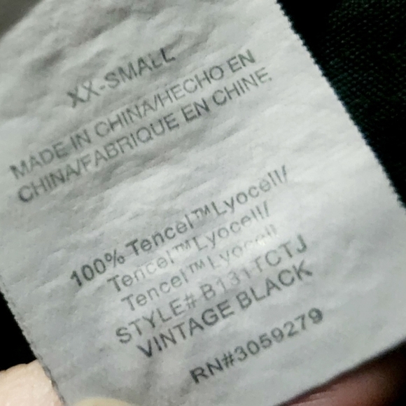 Thread & Supply Black Lightweight Pull On Cargo Pocket Jogger Pant Women's XXS - Picture 12 of 12